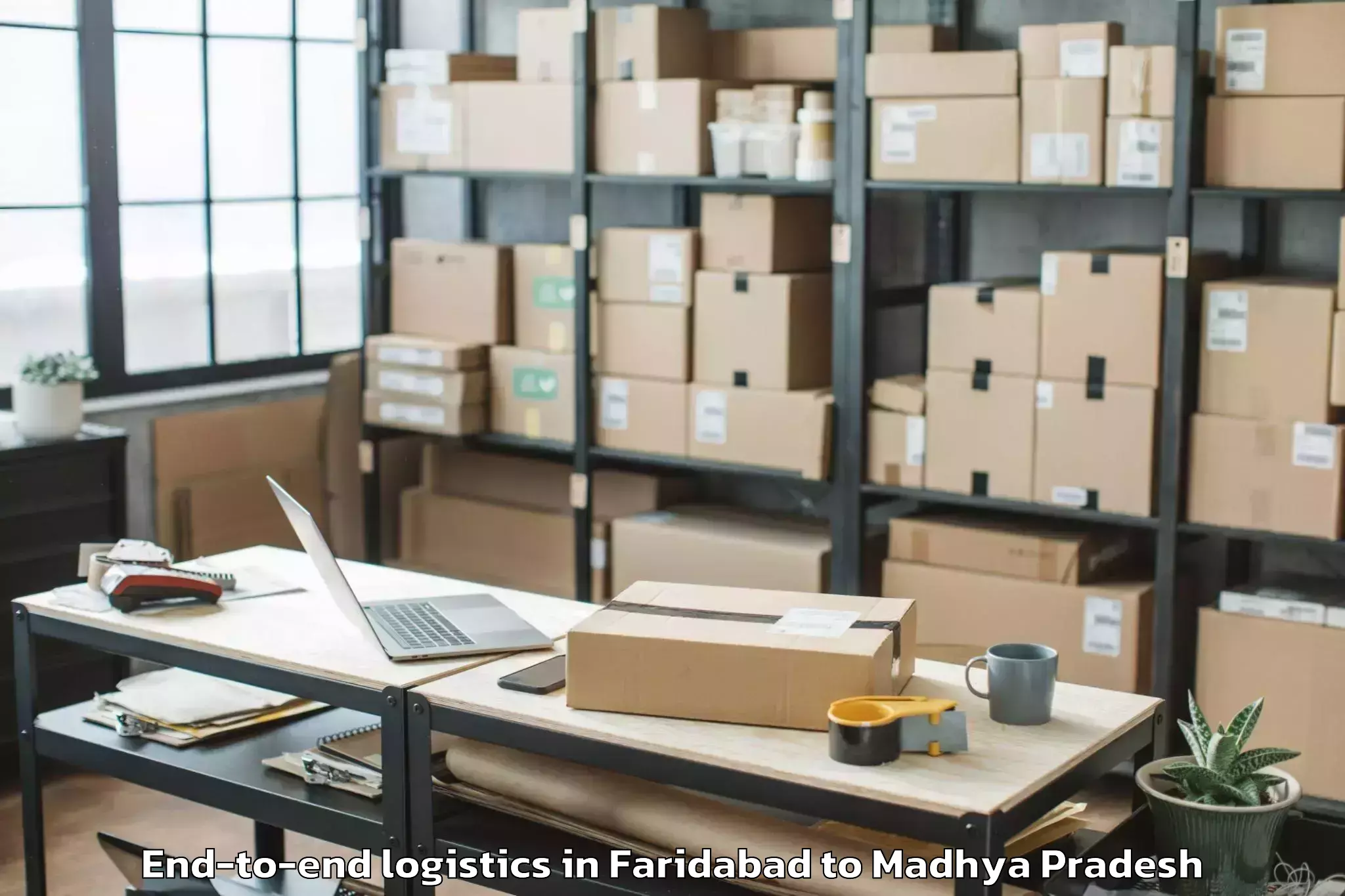 Top Faridabad to Nalkheda End To End Logistics Available